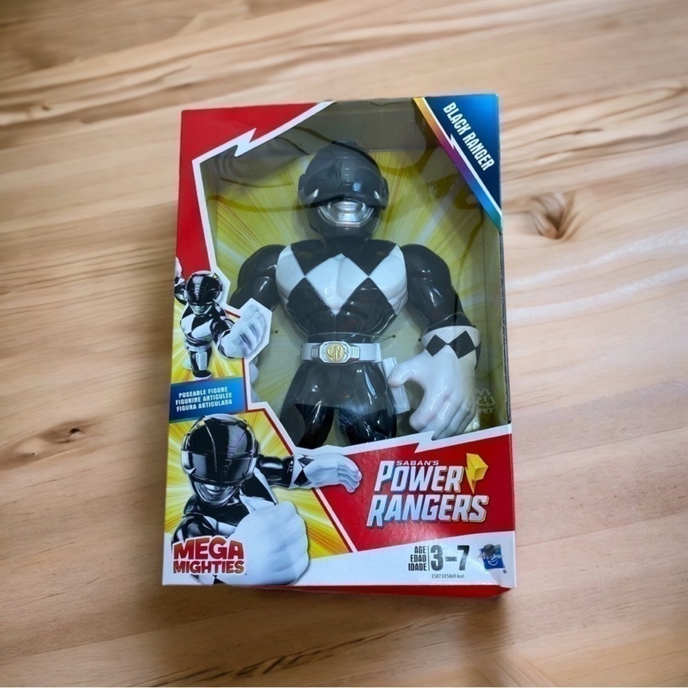 Power Rangers Black Toy Action Figure NWT Mega Mighties 3-7 Years